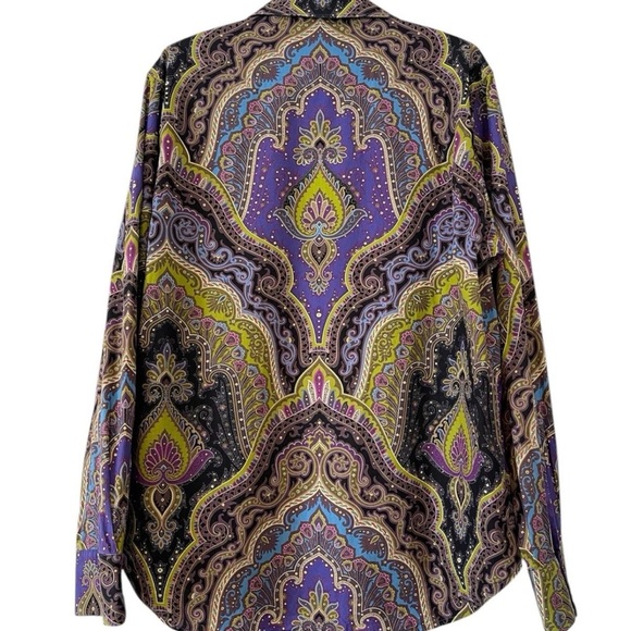 Robert Graham Virgil Button Up Shirt - Psychedelic / Paisley Print - Size Large - Picture 2 of 12